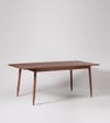 Bymal Solid Wood Dining Table In Dark Brown Finish