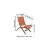 Natwest Sheesham Wood Relaxing Maachi Chair in Orange Canning