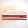 Boltt Plus 3 Zoned NRG Layer Medium Firm Bonnell Spring Euro Top Mattress with Extra Air Circulation and Coolness (72 x 70 in, 8 Inches)