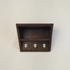 Estelle Wooden Wall Shelf Organiser With Key Holders