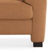 Farina 2 Seater Half Leather Sofa in Mustard Colour