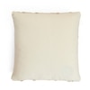 Fret Natural Cotton Knitted Cushion Cover 18X18 Inches