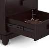 Magellan Solid Wood Bedside Table in Mahogany Finish