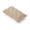 Basket Knit Sandy Brown Cotton Knitted Pillow Cover 12X20 Inches