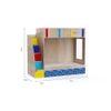 Pinwheels Bunk Bed with Storage in Oak Colour BKBB045