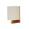 Eliante Modern Wall Lights Mild Steel & 0.6 Kg Material Antique Gold & White Finish