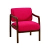 Citrus Boucle Fabric Arm Chair in Red