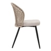Scandinavian Allur Dining Chair Matte Black Finish