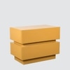 Lagere Series Bedside Table duly polished in Yellow