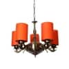 Devansh Solid Wood Electric Wall Light in Grey Colour with Grey Shade Count of 1 Light