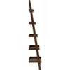 Scandinavian Milt Leaning Bookcase Cocoa Finish