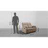 Rx5 Two Seater Fabric Recliner Italian Grey Colour