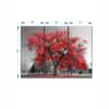 Truss Pcs Red Grey Tree Canvas Wall Prints Canvas Wall Prints Set of 3 Multicolor Matte
