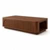 Fairmont Sheesham Wood Fluted Arch Coffee Table in Walnut Finish