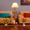 Devansh Shelf Wooden Floor Lamp