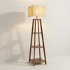 Charlotte Beige Jute Floor Lamp with Beige Jute Base