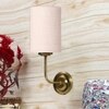 Devansh Metal Electric Wall Light in Gold Colour with White Shade Count of 1 Light