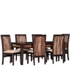 Dual Tone Sheesham Wood 6 Seater Dining Set In warm Chestnut & Natural Finish