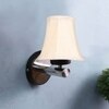 Devansh Metal Wall Mounted Lamp With Off-White Cotton Shade