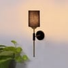 Devansh Metal Electric Wall Light in Black Colour with Black Shade Count of 1 Light