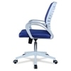 Mmarveal Mid Back Ergonomic Chair in Blue Colour