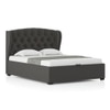Holmebrook Upholstered Storage Bed In Hydraulic in Queen Size Urban Grey Colour