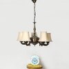 Devansh Dual Steel Metal  Wallmounted Lamp With Cotton Steel Metal  Shade