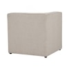 Scandinavian Traverse Corner Unit Sofa Black Finish