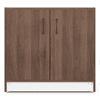 Alex 9 Pair Shoe Rack in Classic Walnut Finish