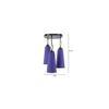 Landyn Blue Fabric Cluster Hanging Light