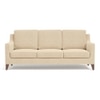 Abbey 3 Seater Fabric Sofa In Birch Beige Colour