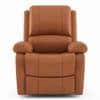 Lebowski Leatherette One Seater Manual Recliner in Tan Leatherette Colour