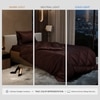 Stoa Paris Comforter for Single Bed, 300TC Satin Comforters in Chocolate Chocolate