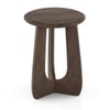 Aero Solid Wood Side Table In Danish Walnut Finish