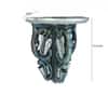 Multishade Colour Solid Wood Handcarved Rajat Patra Floating Wall Shelf with distres finish by DisooFashions