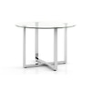 Sanchez 4 Seater Round Table With 4 Ingrid Dining (Finish- Grey)
