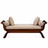 Shri Art Bench in Honey Finish With Cushions