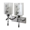 Eliante Modern Wall Lights Mild Steel & Glass Material Silver, Chrome & White Finish