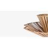 Iris Natural Floor Lamp With Natural Iron Base