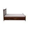 Domino Solid Wood Storage Bed In Turquoise Blue Colour