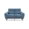 Ronan 2 Seater Fabric Sofa in Denim Blue Colour