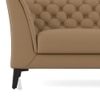 Weston 1 Seater Premium Italian Leather Sofa In Ecru