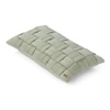 Basket Knit Pistachio Green Cotton Pillow Cover 12X20 Inches