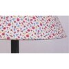 Lochlan Multicolour Fabric Shade Floor Lamp with Black Iron Base