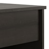 Zoey Engineered Wood Bedside Table in Dark Wenge Finish