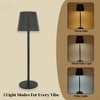 Metro Matte Black Glow Desk Lamp