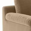 Esquel Luxe 3 Seater Fabric Sofa in Fawn Velvet Colour