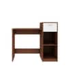 Nova Home office table Walnut and Frosty White