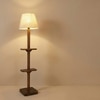 Elania Beige Jute Floor Lamp with Beige Jute Base