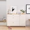 Hexa Red Engineered Wood Shoe Rack in Giant Wood and Frosty White Colour